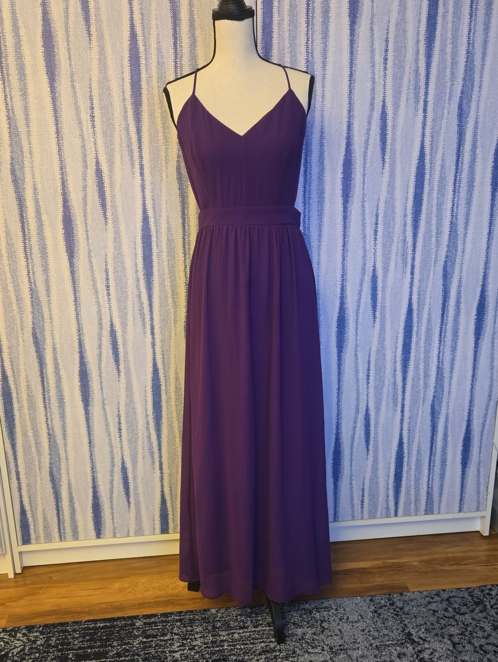Mystic Purple Spaghetti Strap Maxi Dress